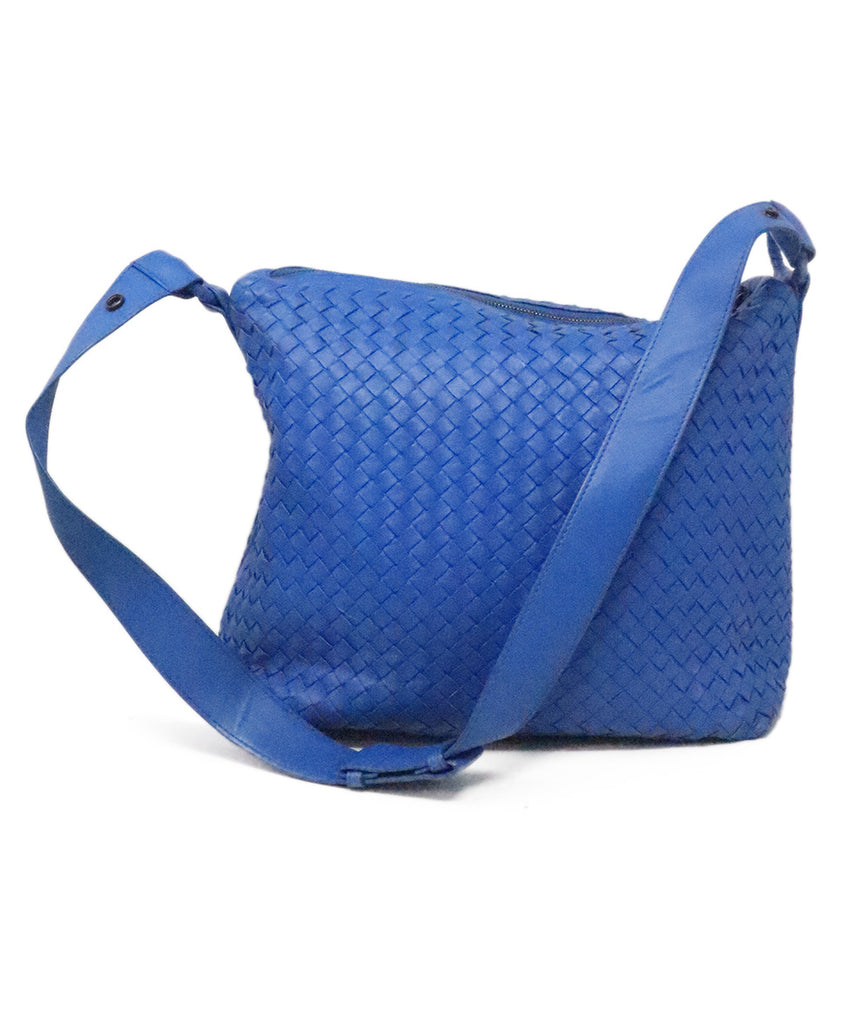 Bottega Veneta Royal Blue Woven Crossbody 2