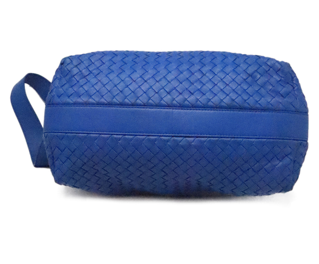 Bottega Veneta Royal Blue Woven Crossbody 3