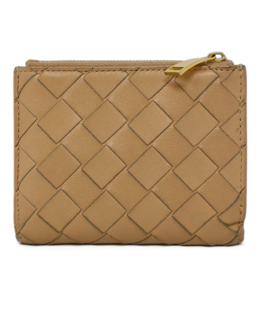 Bottega Veneta Tan Woven Leather Wallet 2