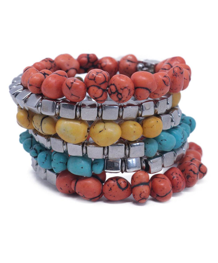 Multicolor Beaded Wrap Bracelet 1