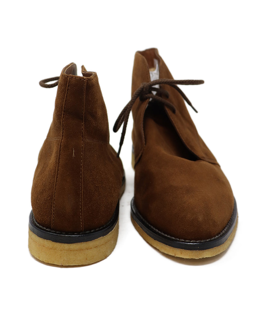 Brown Suede Lace Up Booties 2