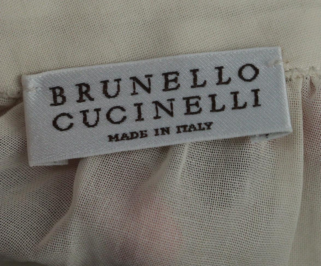 Brunello Cucinelli Beige Cotton Top 3