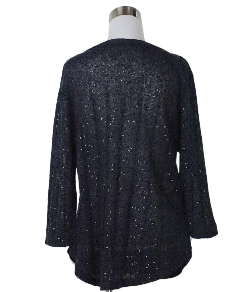 Brunello Cucinelli Navy Sequin Sweater 2