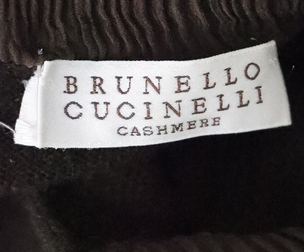 Brunello Cucinelli Brown Cashmere & Silk Sweater 3