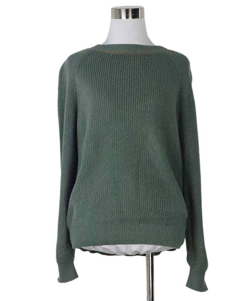 Brunello Cucinelli Green Sweater 