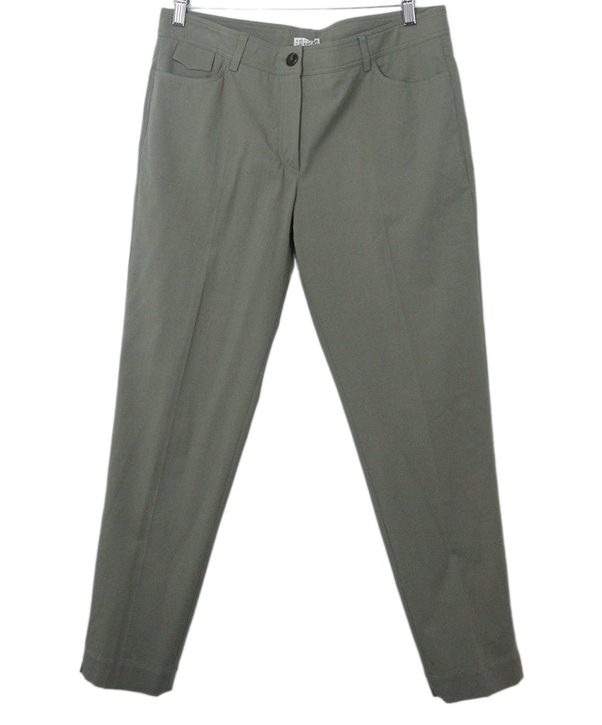 Brunello Cucinelli Olive Cotton Pants 