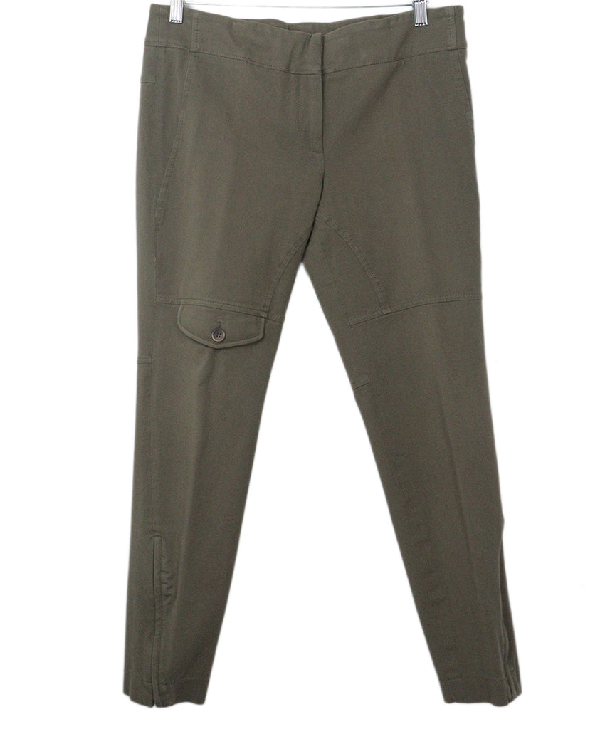 Brunello Cucinelli Olive Cotton Pants 