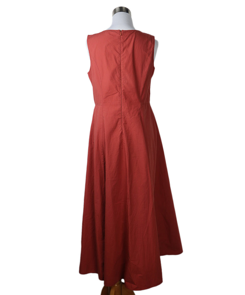 Brunello Cucinelli Orange Rust Cotton Dress 2