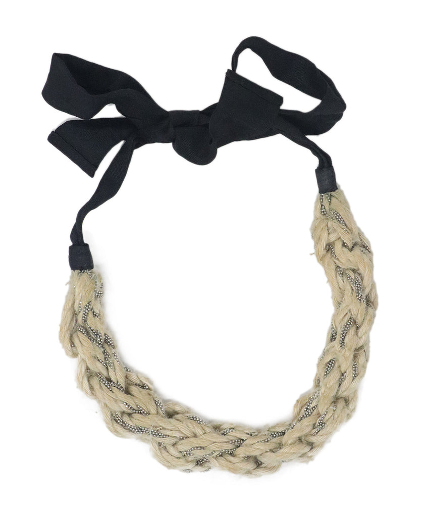 Brunello Cucinelli Twisted Raffia Necklace 1