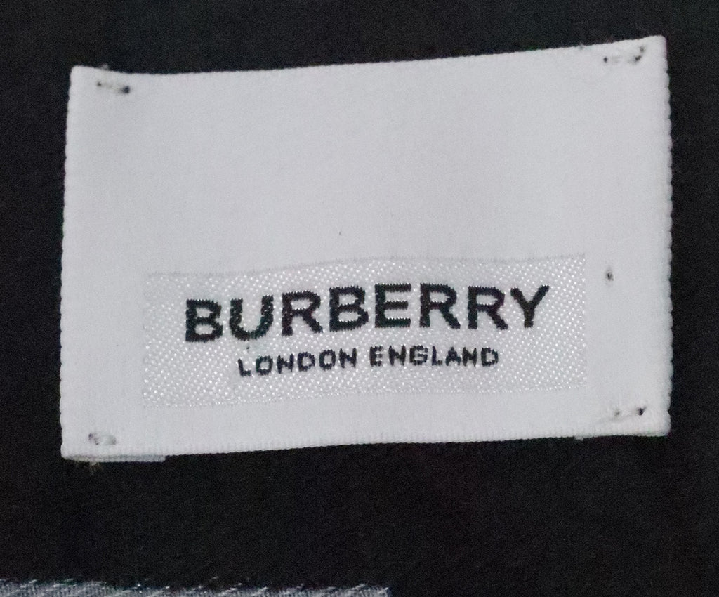 Burberry Black & White Cashmere Silk Shawl 3