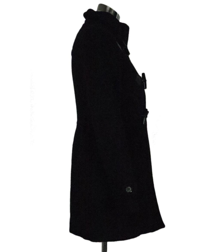 Burberry Black Wool Coat 1