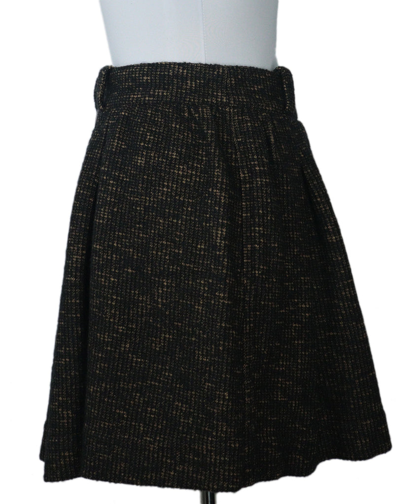 Burberry Black & Tan Mini Skirt 1