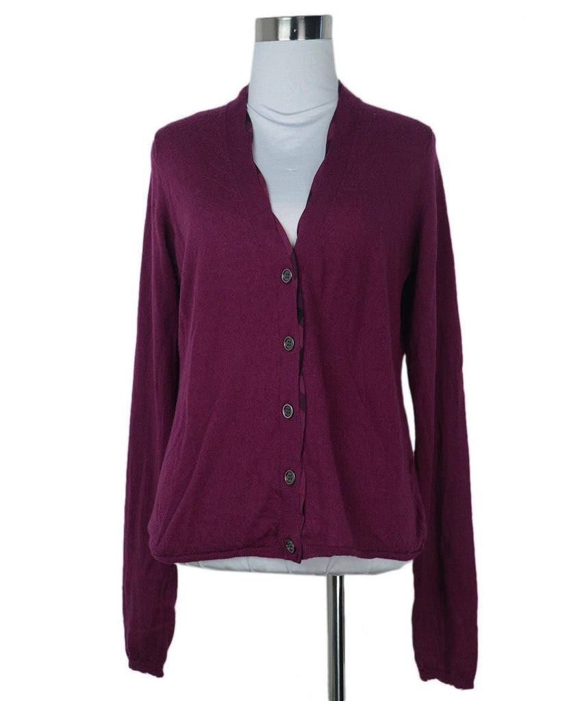 Burberry Brit Fuchsia Wool Cardigan 