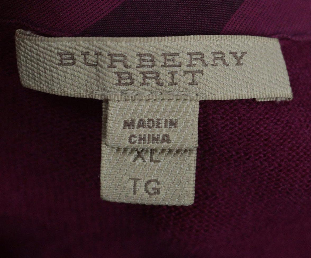 Burberry Brit Fuchsia Wool Cardigan 3