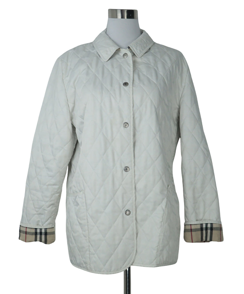 Burberry Ivory Quilted Jacket 