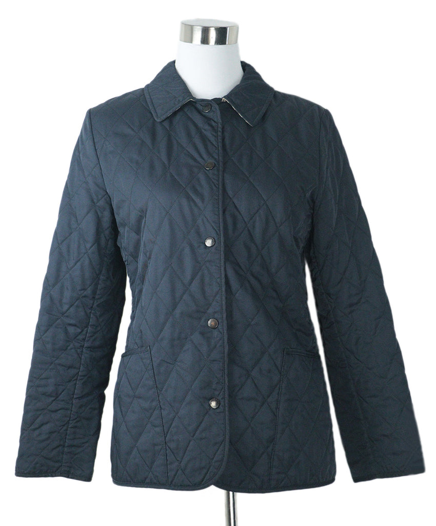 Burberry Navy Quilted Jacket 