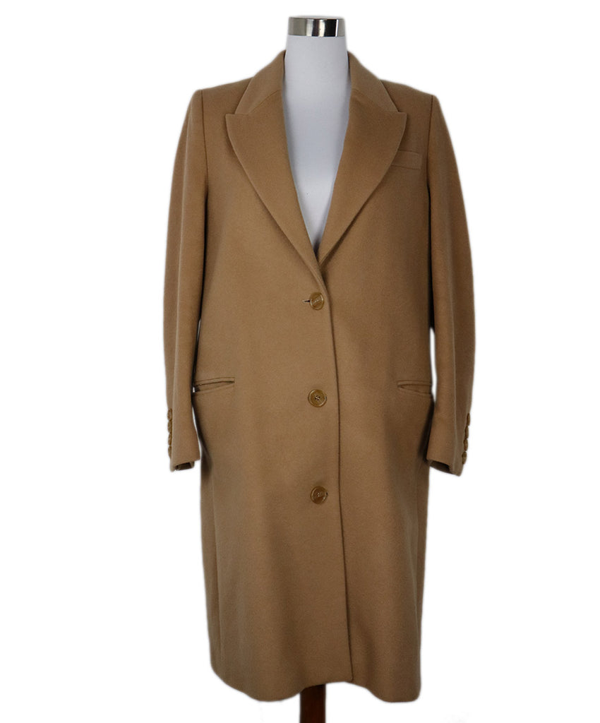 Burberry Tan Wool & Cashmere Coat 