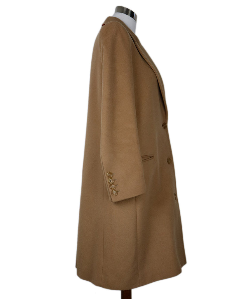 Burberry Tan Wool & Cashmere Coat 1