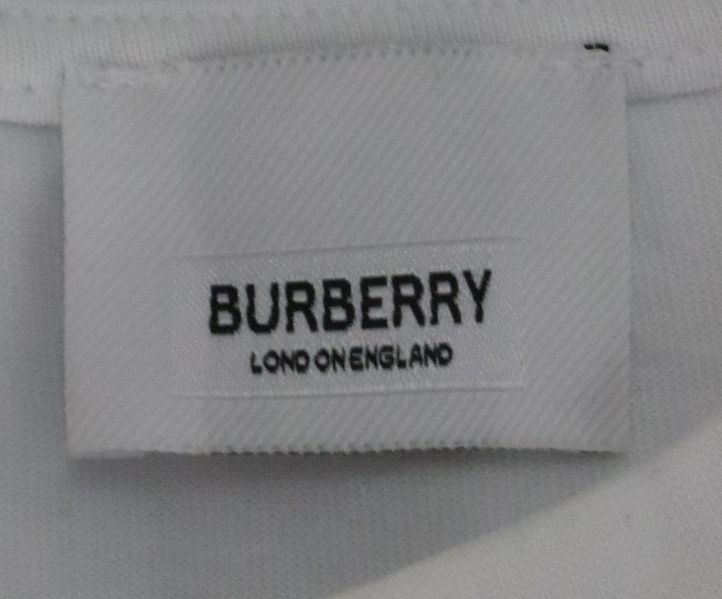 Burberry White & Pink Cotton T-Shirt 3