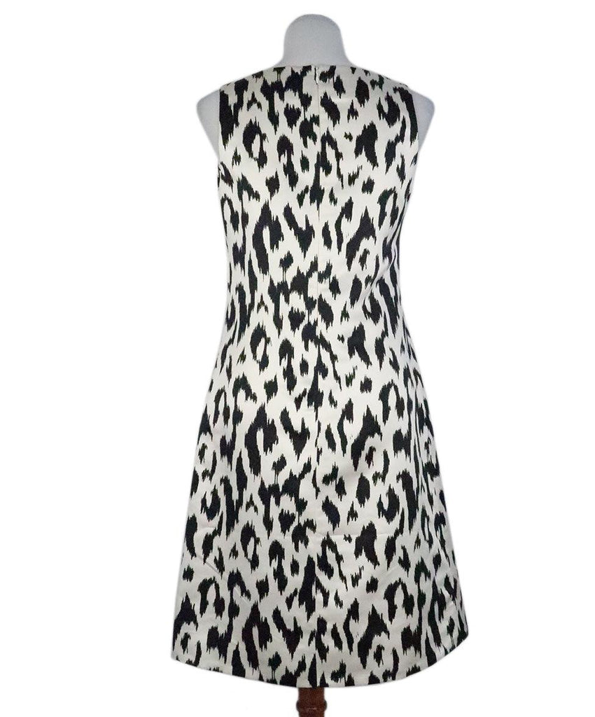 C Klein Black & White Silk Dress sz 4 - Michael's Consignment NYC