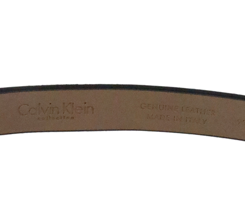 Calvin Klein Black Calfhair Belt 2