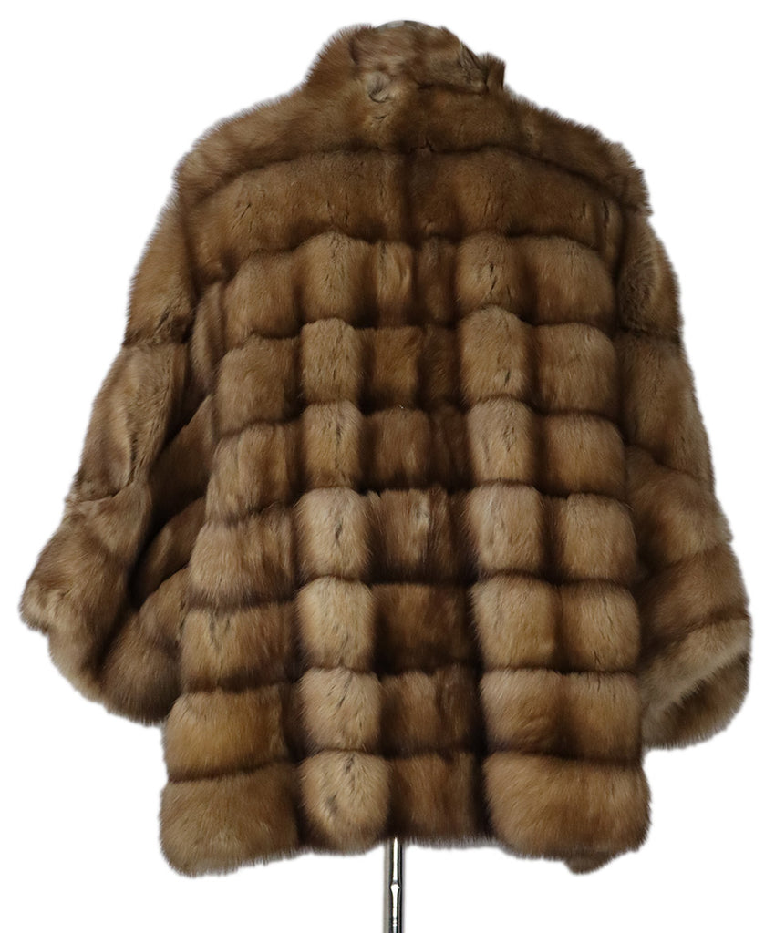 Carlo Tivioli Blonde Sable Fur Reversible Coat 2