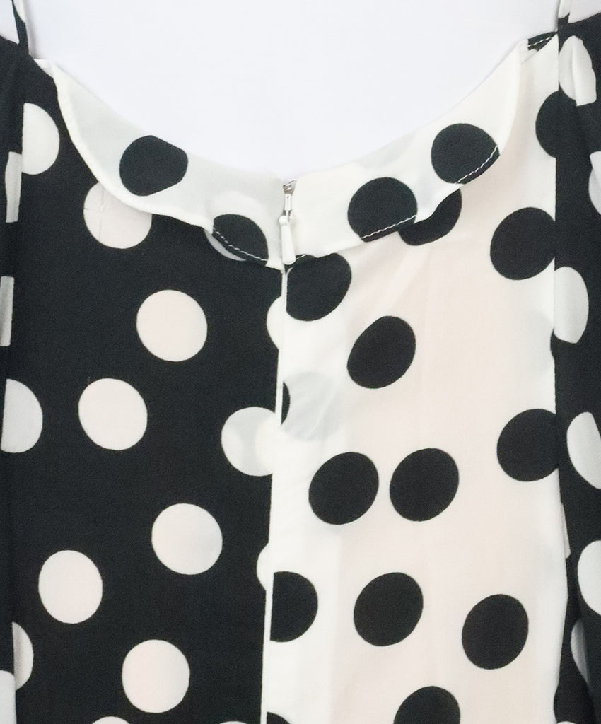 Carolina Herrera Black & White Polka Dot Dress 5