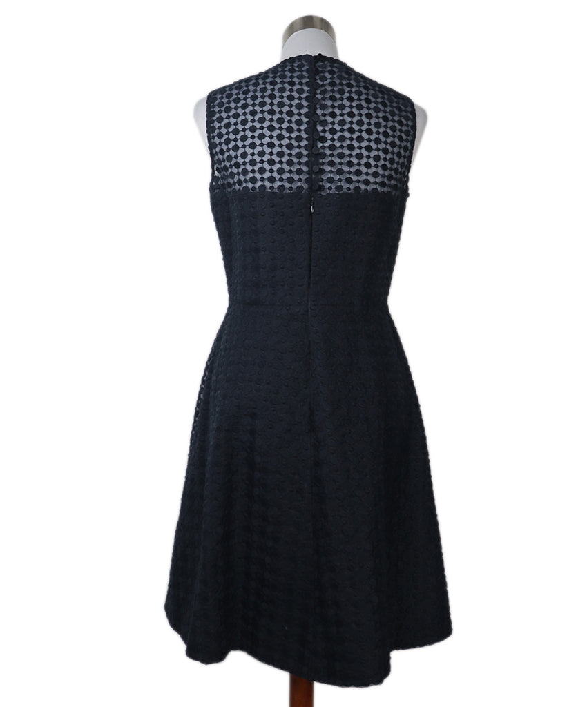 Carolina Herrera Blue Navy Cotton Polyester Embroidery Dress 2