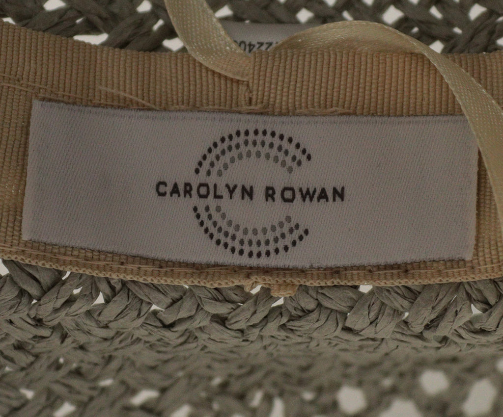 Carolyn Rowan Grey Straw Hat 4