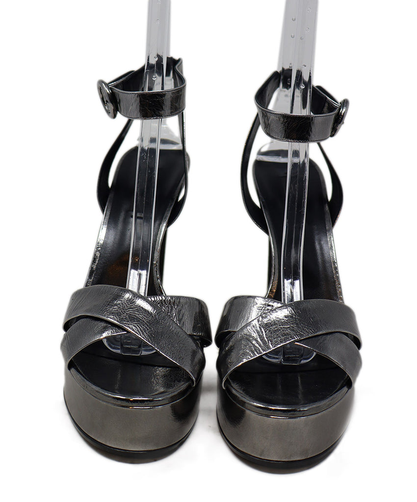 Casadei Metallic Leather Sandals 3