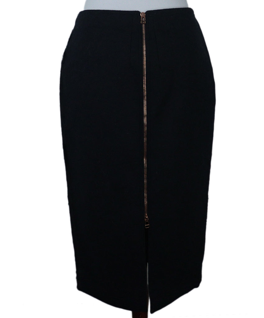 Cedric Charlier Black Pony Fur Skirt 2