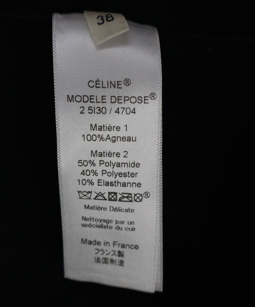 Celine Black Leather Jacket 4