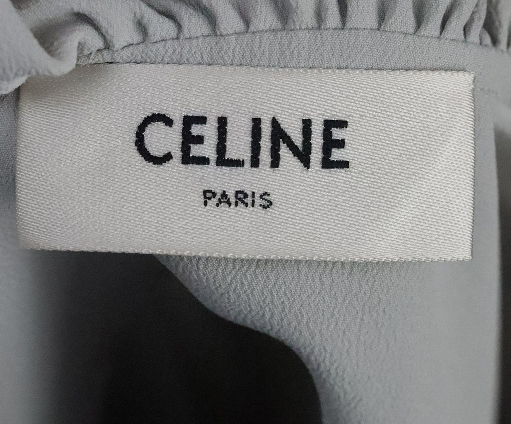 Celine Grey Silk Blouse 3