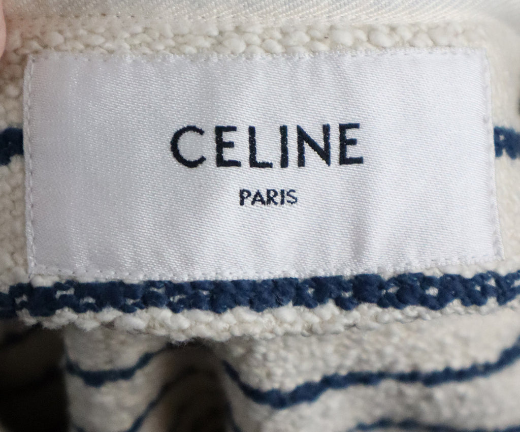 Celine Ivory & Navy Striped Blazer 3