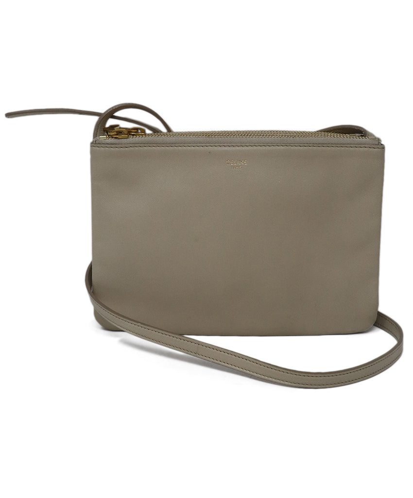 Celine Beige Leather Crossbody Bag 