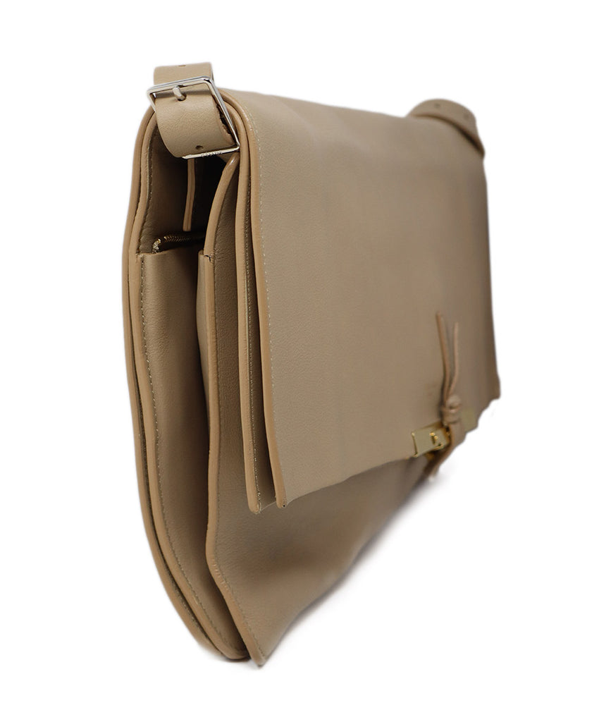 Celine Taupe Leather Shoulder Bag 1