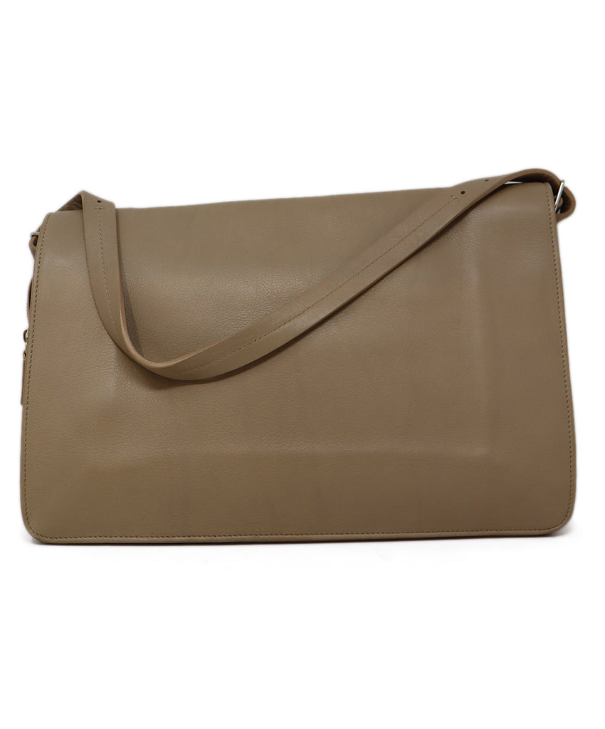 Celine Taupe Leather Shoulder Bag 2