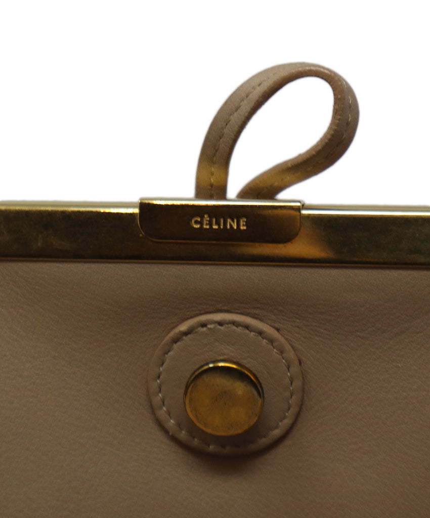 Celine Taupe Leather Shoulder Bag 6