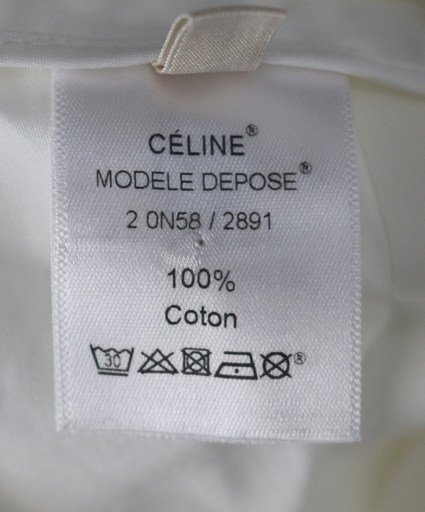 Celine White Ivory Cotton Top 4