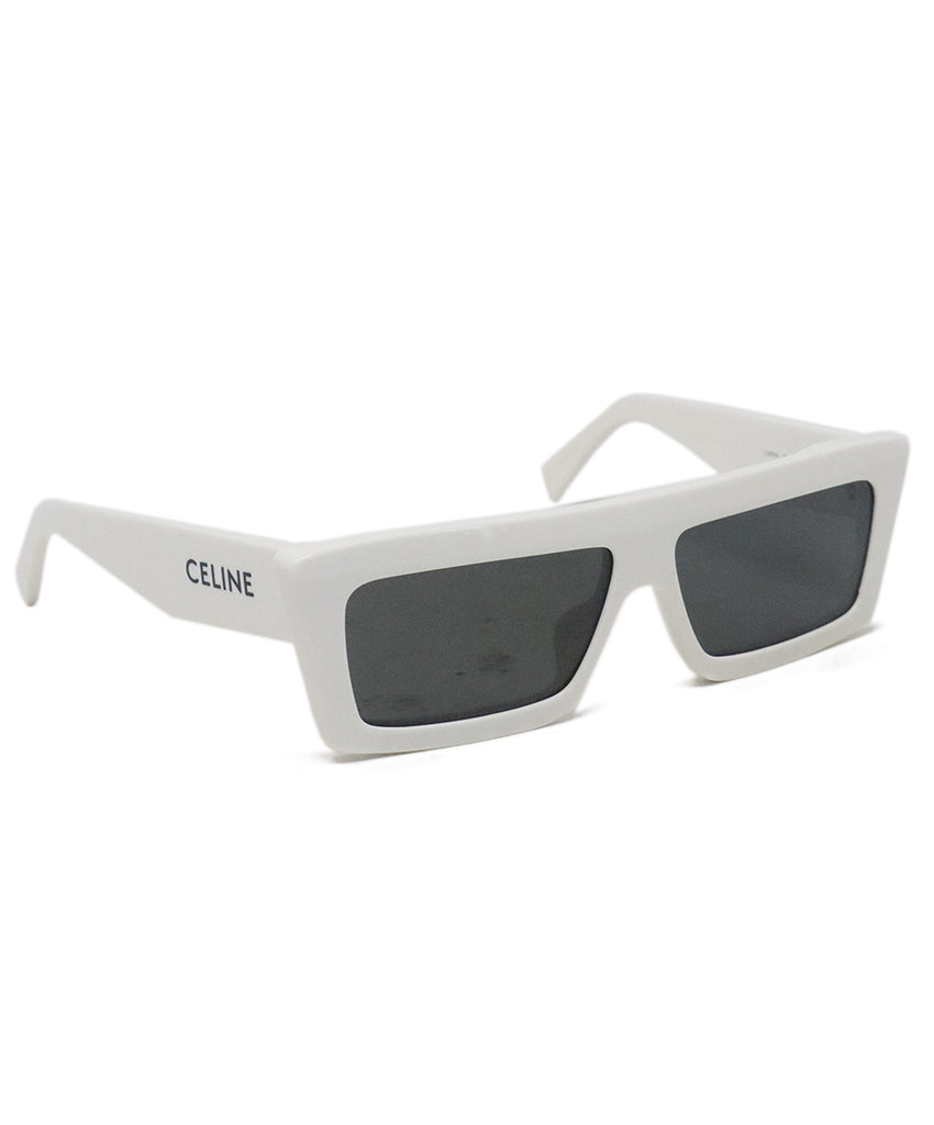  Celine White Plastic Sunglasses 