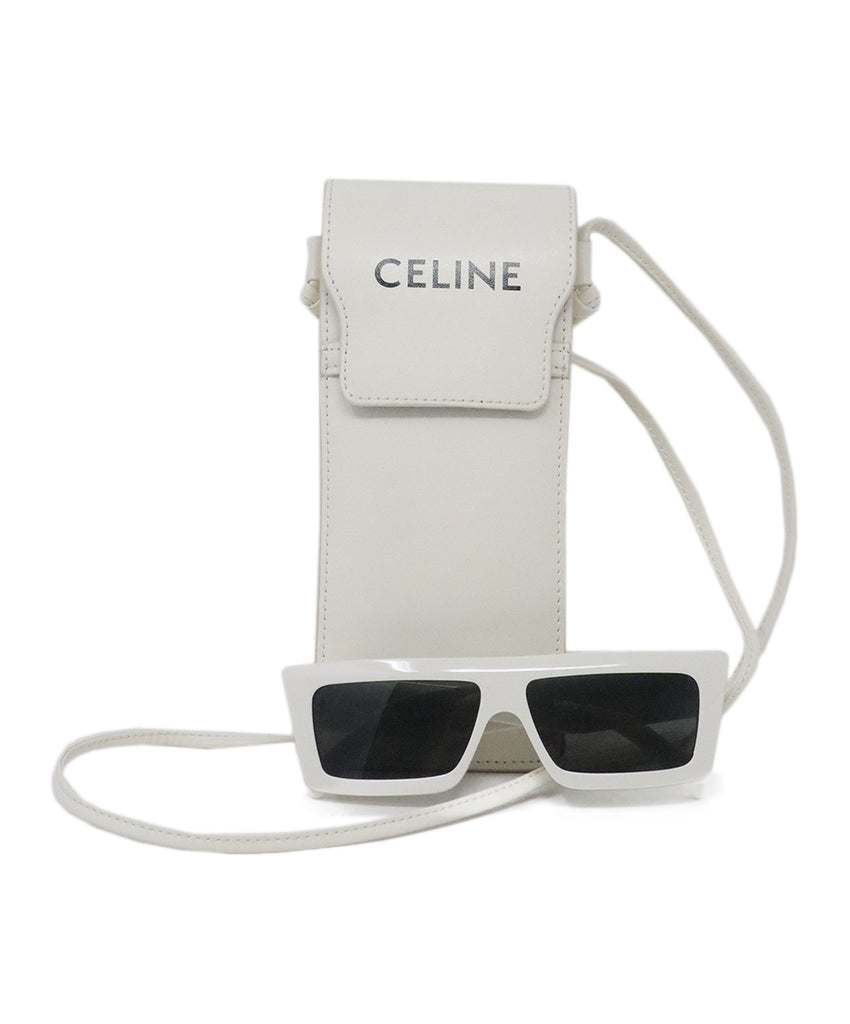  Celine White Plastic Sunglasses 4