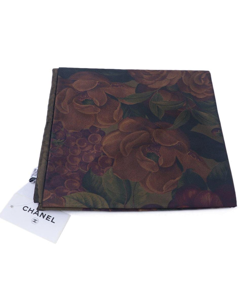 Chanel Fall 1998 Floral Print Scarf 1