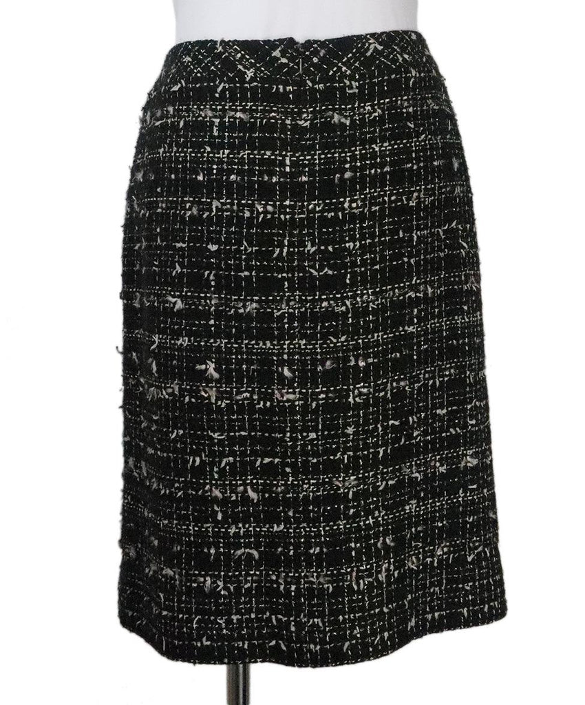 Chanel Black & White Tweed Skirt sz 10 - Michael's Consignment NYC