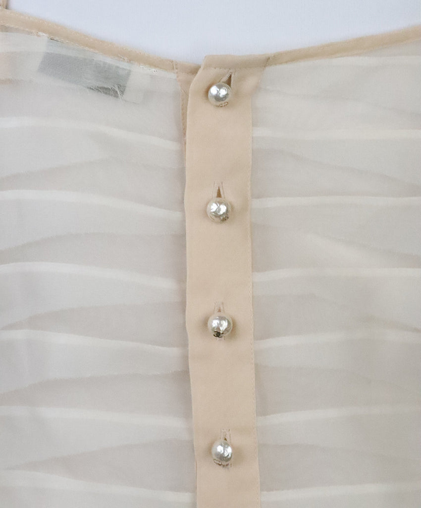 Chanel Beige Silk Tiered Camisole Top 4