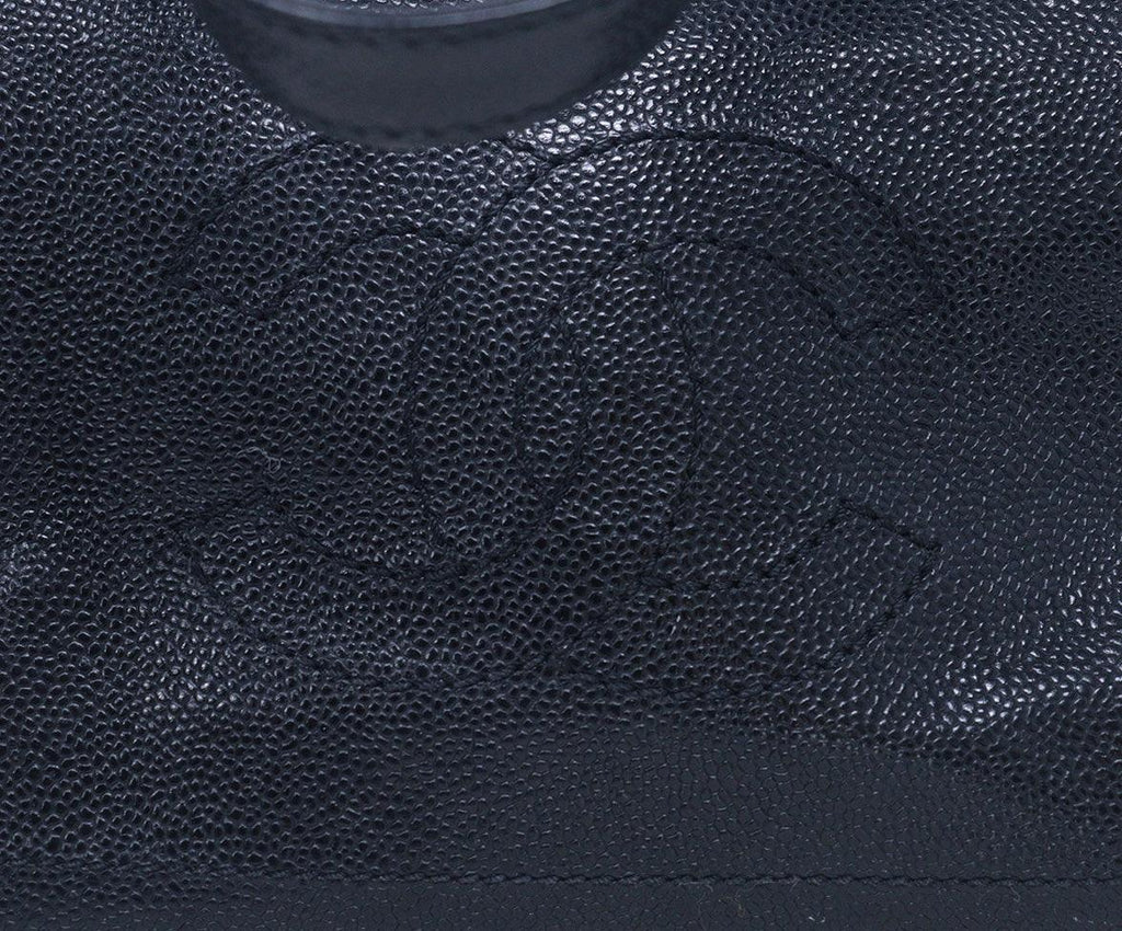 Chanel Black Caviar Leather Handbag 8