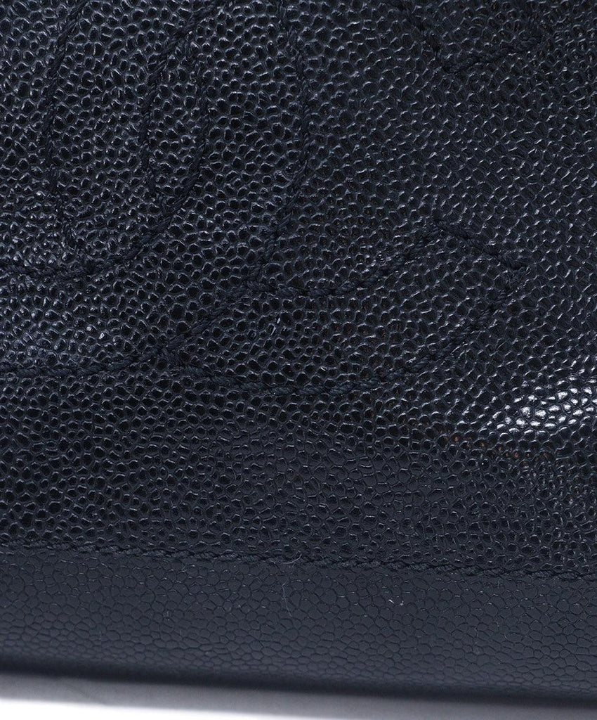 Chanel Black Caviar Leather Handbag 14