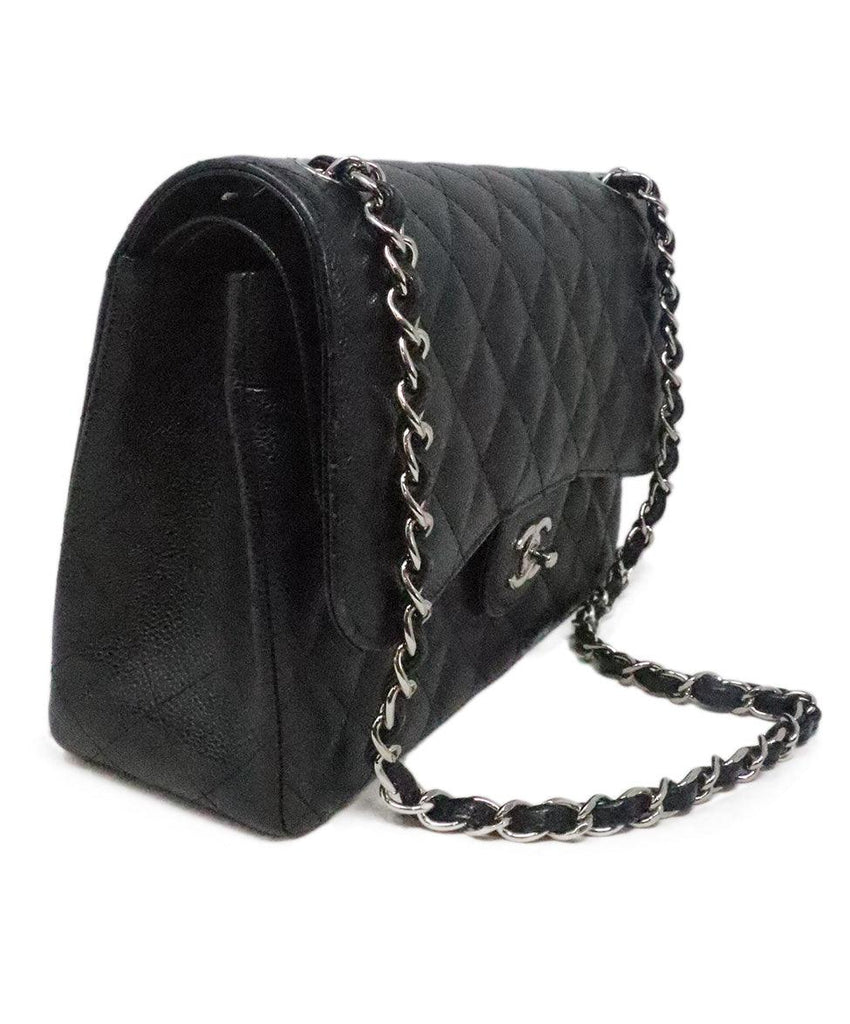 Chanel Black Classic Jumbo Double Flap Bag 1