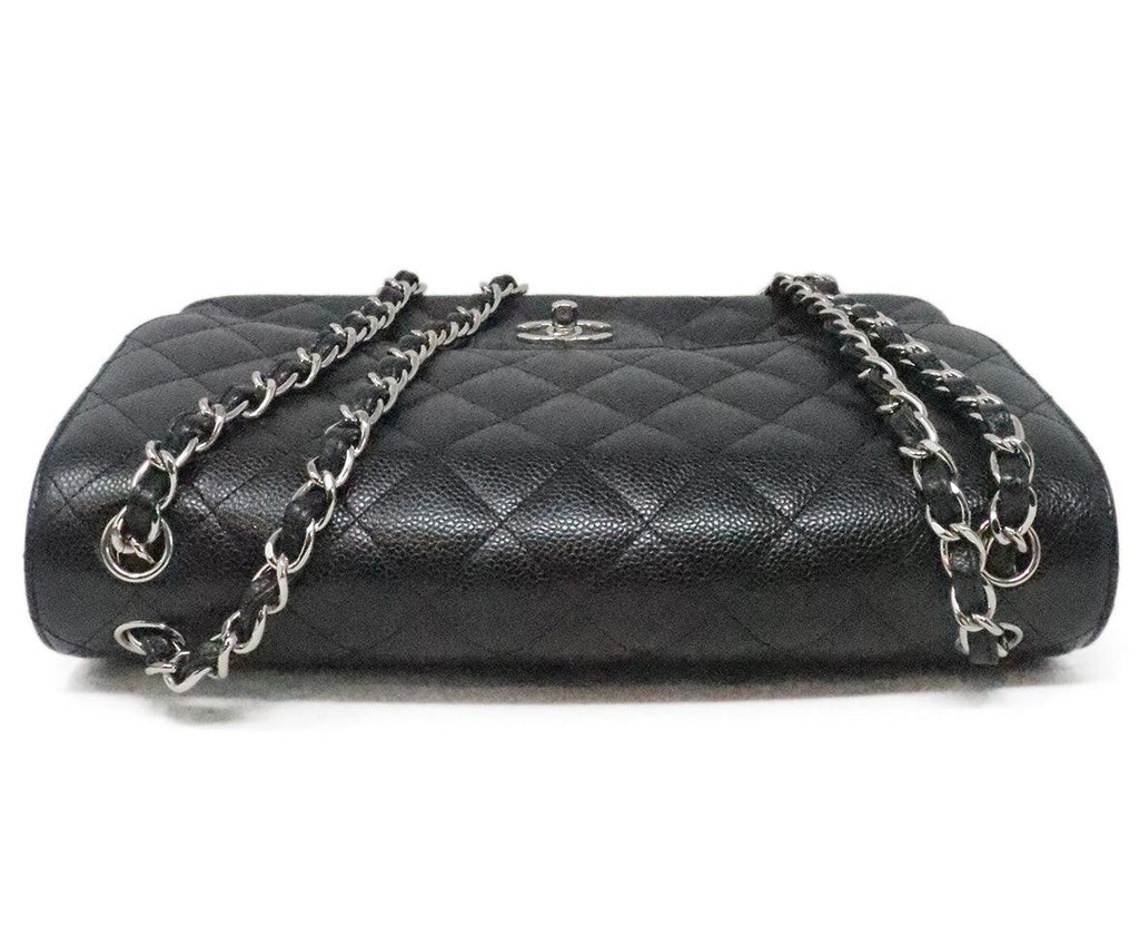 Chanel Black Classic Jumbo Double Flap Bag 4