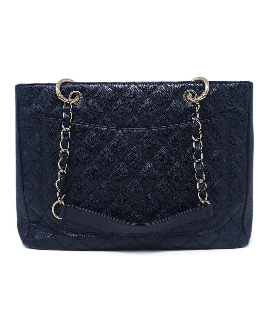 Chanel Black Caviar Leather Grand Shopper Tote 2