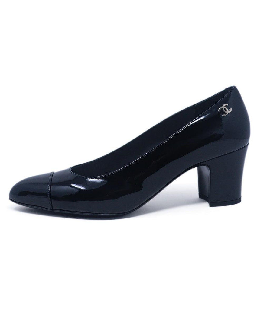 Chanel Black Patent Leather Heels 1